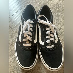 Vans Black and White Sneakers Youth